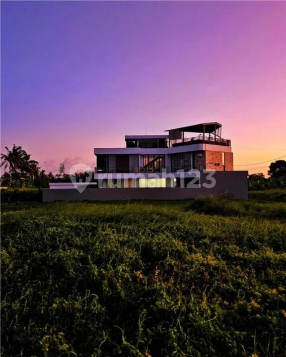 Modern 3-Bedroom Villa With Rooftop & Rice Field Views - Real Estate in Bali