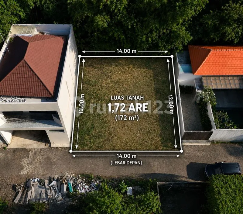 Tanah 172M2 Langui Kauh, Villa Area - Ungasan Bali - Bali in Bali