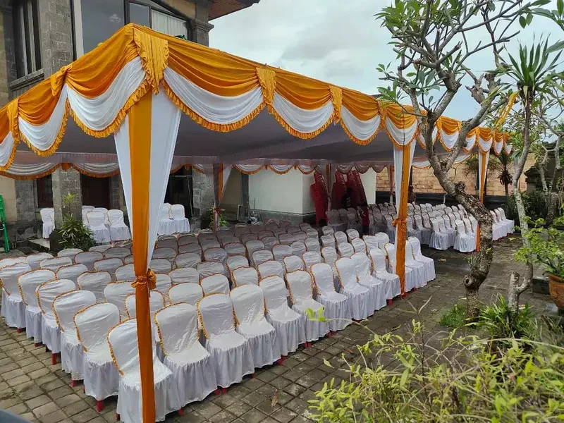Sewa tenda / terop kursi meja kipas embun panggung alat makanan dll - Services in Bali