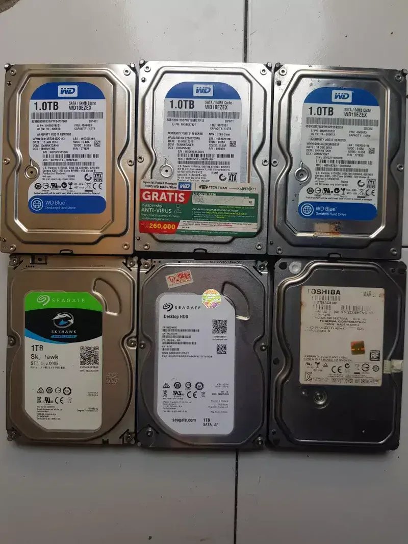 Hardisk 1Tera/1000Gb Original Aman Normal Garansi - Electronics in Bali