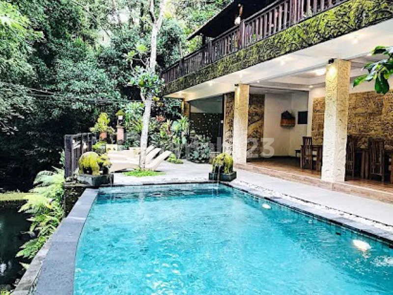 Dijual Villa Komplek Di Ubud view air terjun dan sungai - Real Estate in Bali