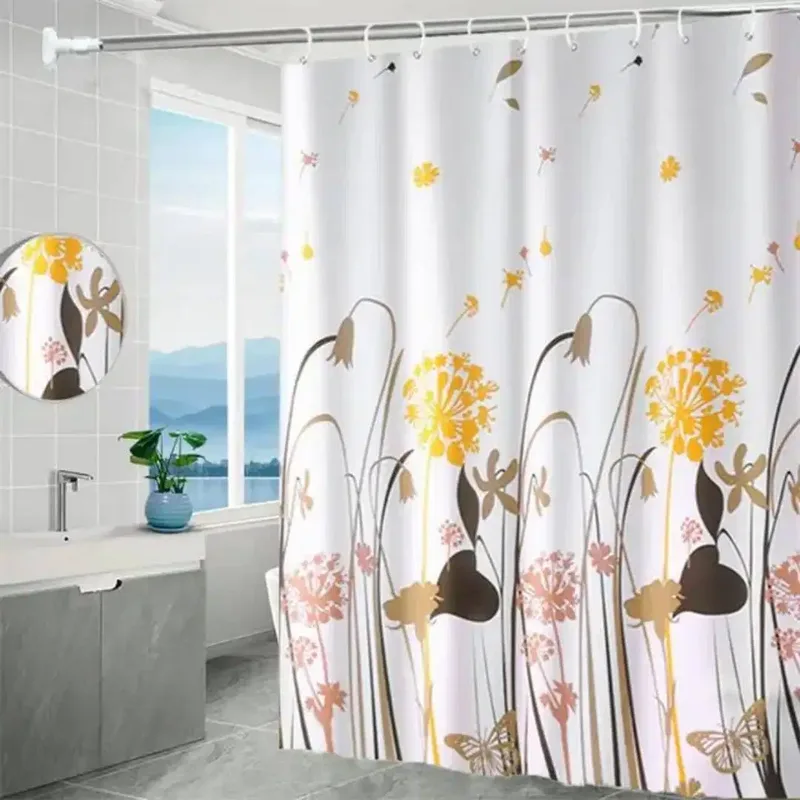 Tirai Kamar Mandi Lubang Pengait Ring Besi / Shower Curtain - Home & Garden in Bali