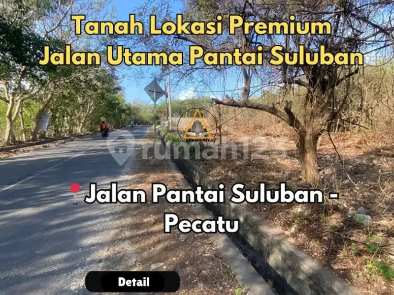 Tanah Lokasi Premium Di Jalan Utama Pantai Suluban Pecatu - Real Estate in Bali