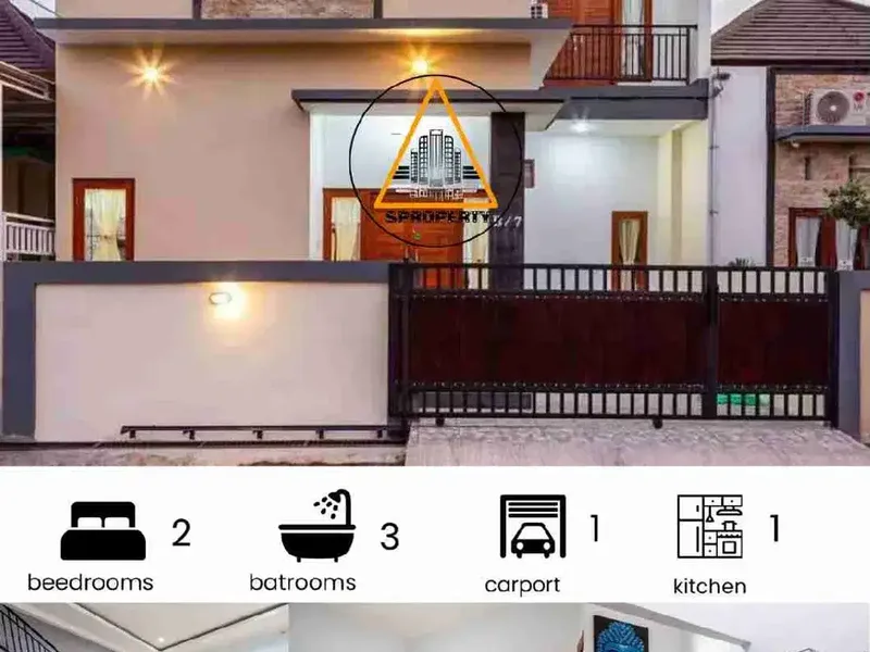 Disewakan Rumah lantai 2 dengan kolam renang full furnished lokasi strategis jln bypass jimbaran-nusa dua - Real Estate in Bali