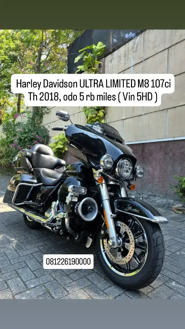 Harley Davidson ULTRA LIMITED M8 107ci,VIN 2018 5HD asia,odo 5 rb mls - Vehicles in Bali