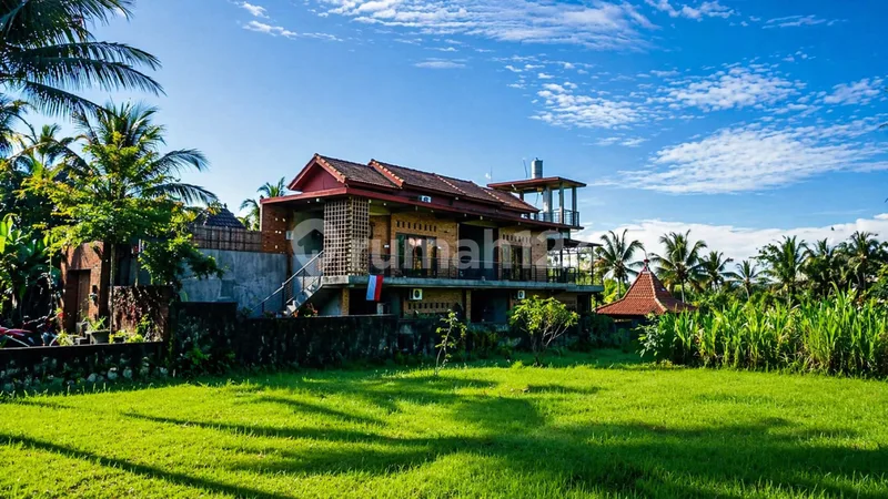 Villa View dengan View Sawah Abadi dan Gunung Agung - Real Estate in Bali
