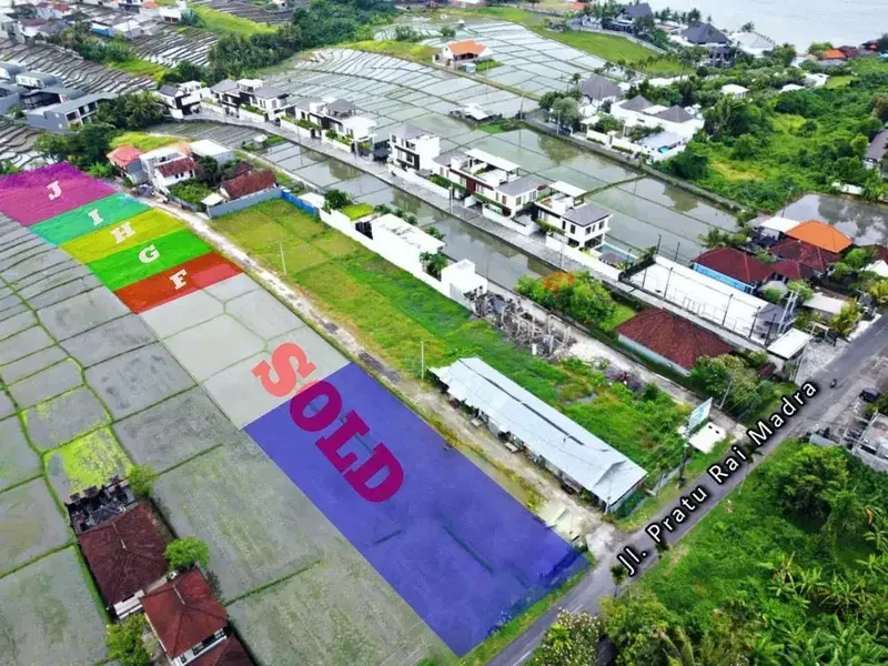 For sale Only 4 Kavling land at Cemagi Beach Bali - Bali in Bali
