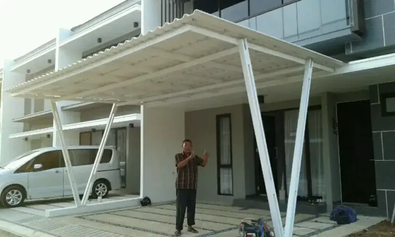 Kanopi , kanopi Baja Ringan, Rangka baja ringan, Canopy besi, pvc - Home & Garden in Bali