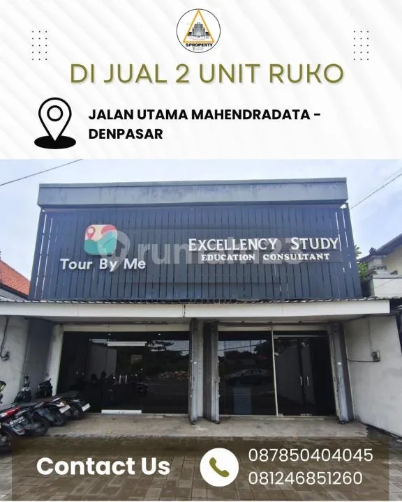 Dijual Cepat 2 Unit Ruko Jalan Utama Mahendradata - Denpasar - Bali in Bali