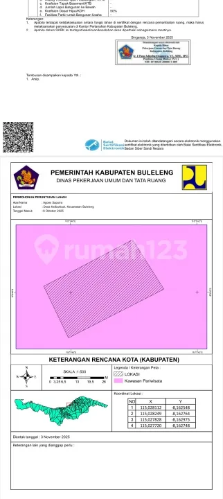 Premium Land For Sale Land 14 Are Close To The Beach And Rice Field View In Central Lovina - Real Estate in Bali