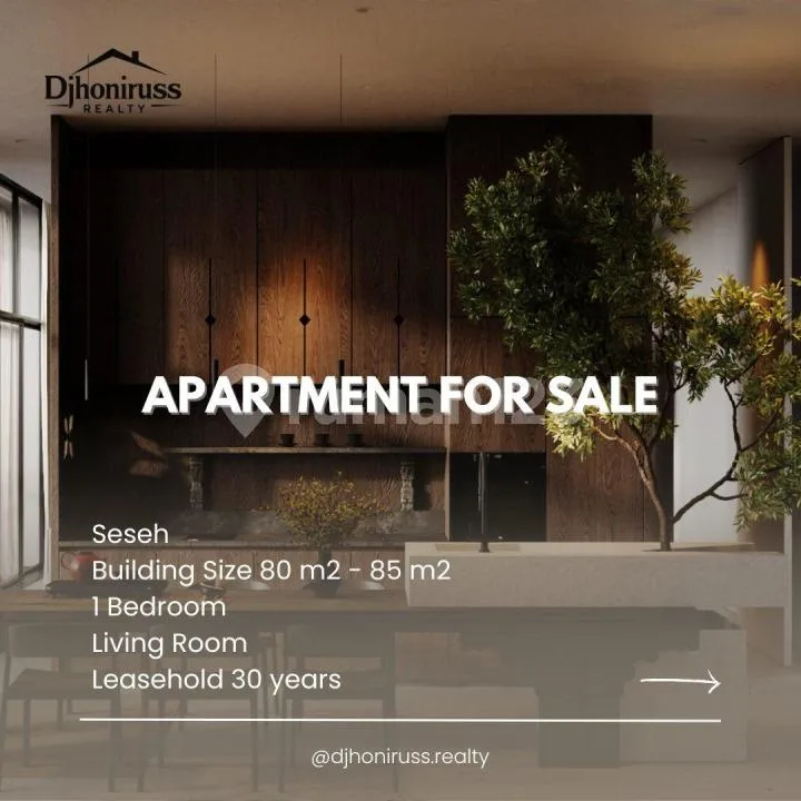 Apartemen 1 Bedroom In Seseh, Bali - Real Estate in Bali