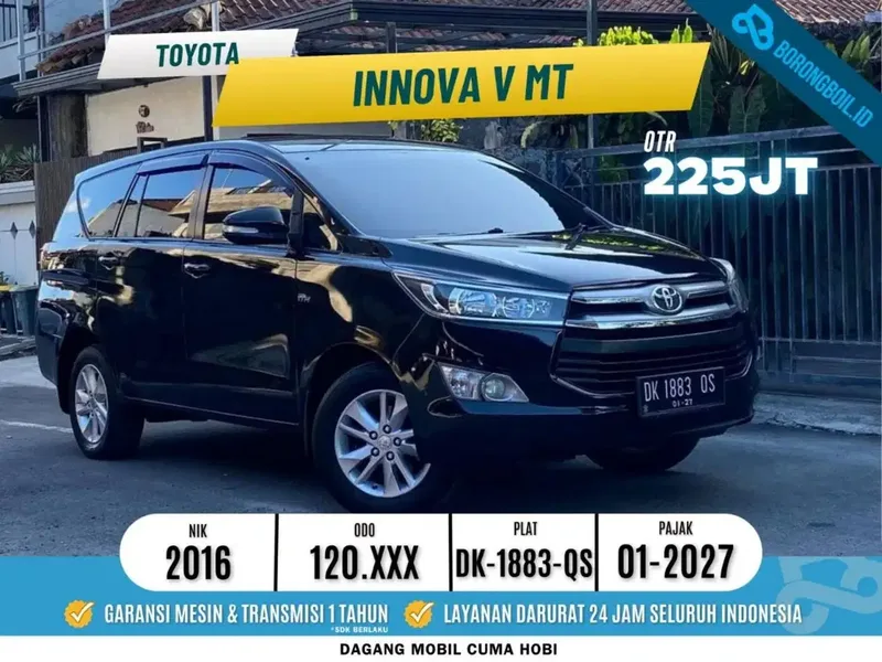 Toyota Innova 2.0 V MT 2016 - Vehicles in Bali