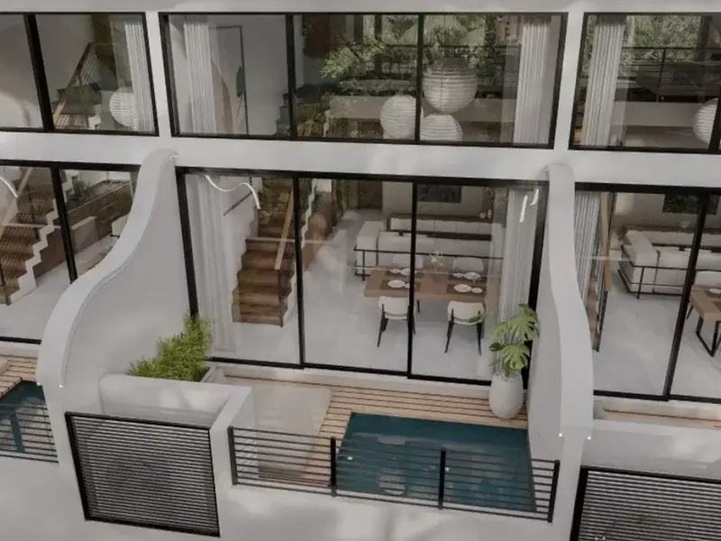 Apartemen tepi laut dengan pemandangan panorama sawah di kawasan Cemagi - Real Estate in Bali