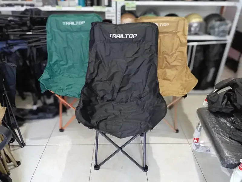 PROMO Kursi Lipat Sandaran Tinggi camping/mancing/gunung UK.47x47x91cm - Home & Garden in Bali