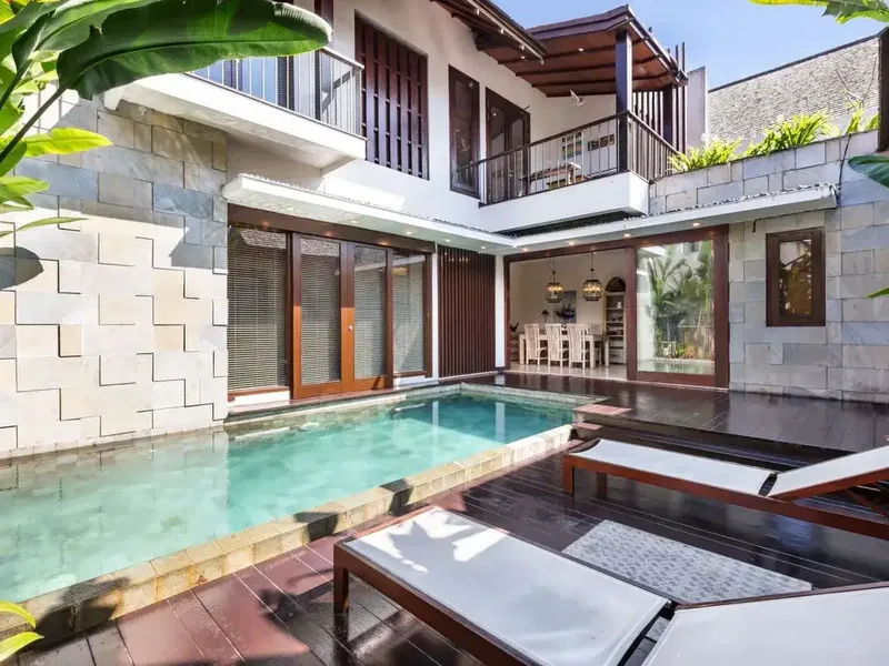 For Rent - 3 Bedroom Villa (Close Living Room) - Seminyak, Mertanadi Street - Real Estate in Bali