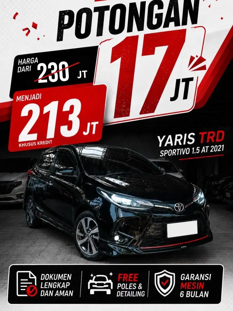 Toyota Yaris Matic 1.5 TRD Sportivo 2021 - Bali in Bali
