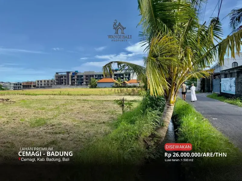 DISEWAKAN LAHAN PREMIUM DI CEMAGI - Real Estate in Bali