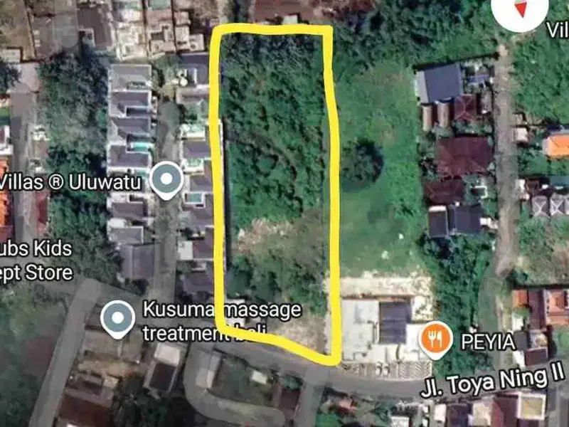 Lahan Komersial Main Road Toyaning Ungasan Dekat Bingin 3.500m2 - Real Estate in Bali