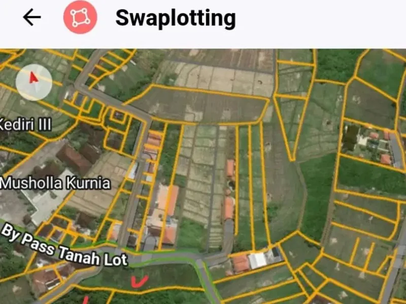 Tanah Sewa komersil Jalan utama Nyanyi - Tanah Lot tabanan - Real Estate in Bali