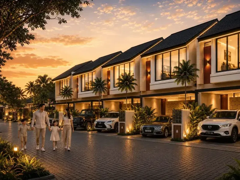 HUNIAN PREMIUM MODERN TROPIS ONE GATE DEKAT BANDARA NGURAH RAI KUTA - Real Estate in Bali
