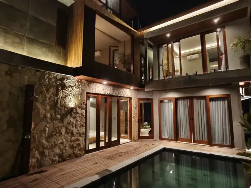 VILLA FULL FURNISHED VIEW SAWAH DAN LAUT PANTAI CEMAGI BALI - Real Estate in Bali