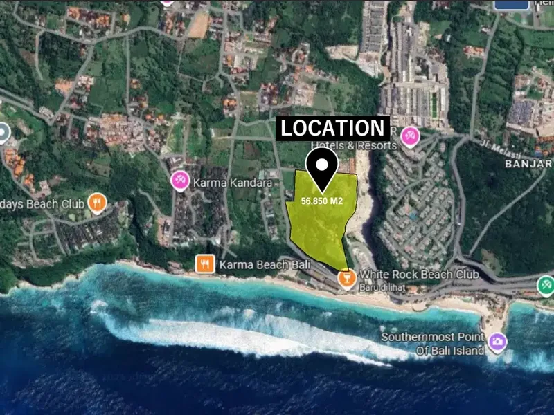 FOR SALE - PREMIUM CLIFFSIDE LAND WITH PANORAMIC OCEAN VIEW UNGASAN, BALI - Bali in Bali