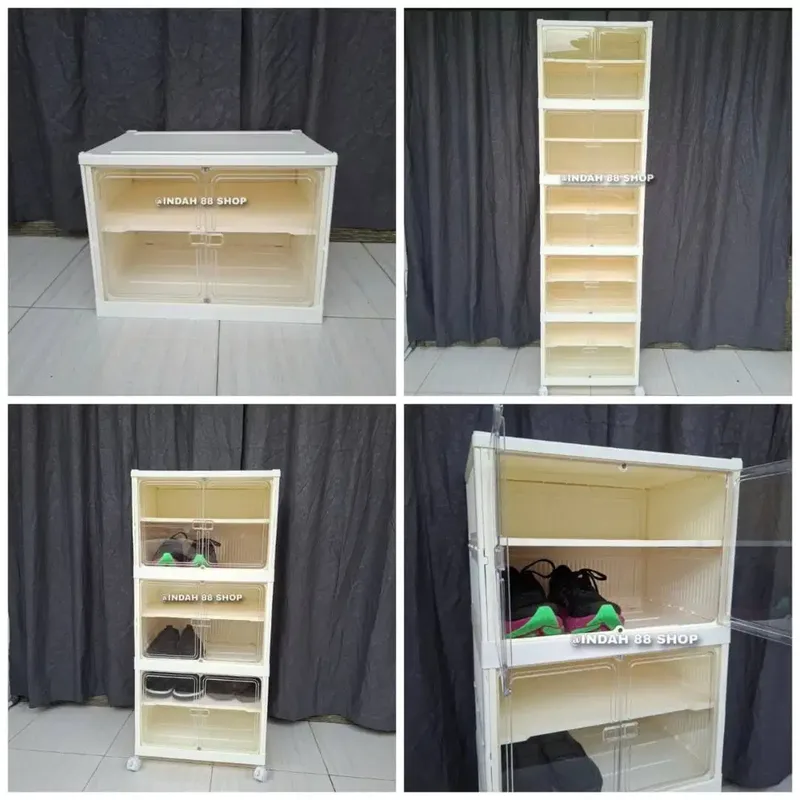 Rak Sepatu Lipat Plastik 2 Pintu - Home & Garden in Bali