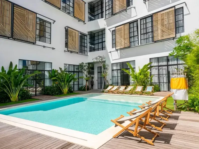 Leasehold Charming 1-BR Apartment in Berawa - Canggu, Bali - Real Estate in Bali