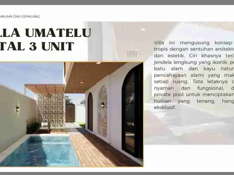 EXCLUSIVE hanya 3 VILLA dekat pantai melasti - Real Estate in Bali