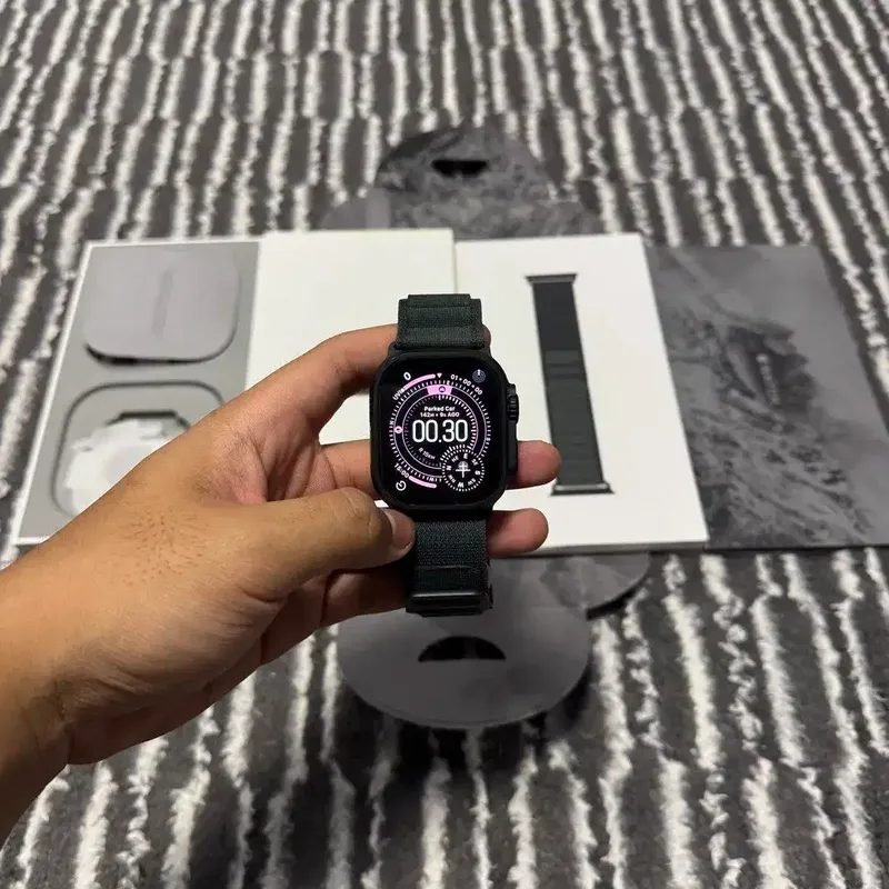Apple Watch Ultra 2 Black 49mm fulset mulus - Electronics in Bali