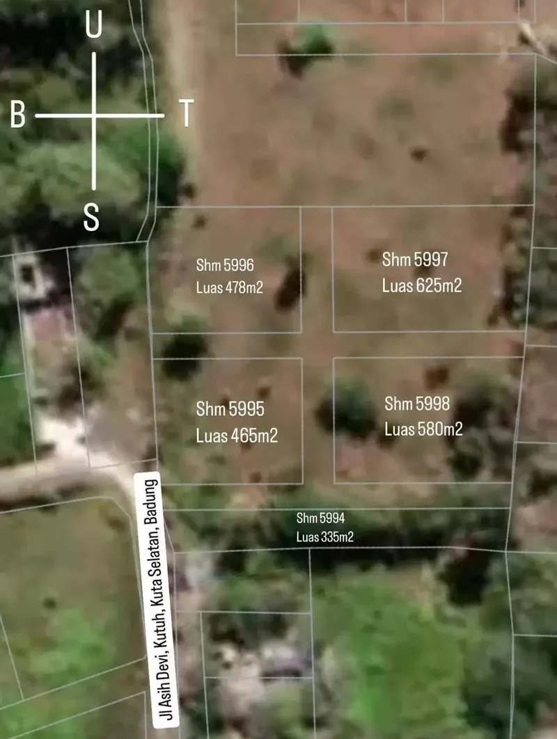 Dijual 5 Unit Tanah Kavling Lokasi Kutuh Bali - Real Estate in Bali