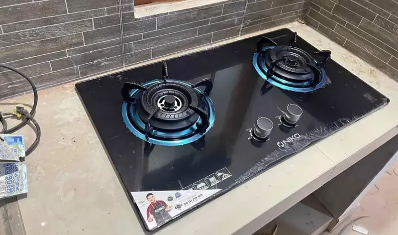 NIKO NEXT BLACK kompor kaca 2 tunggku - Home & Garden in Bali