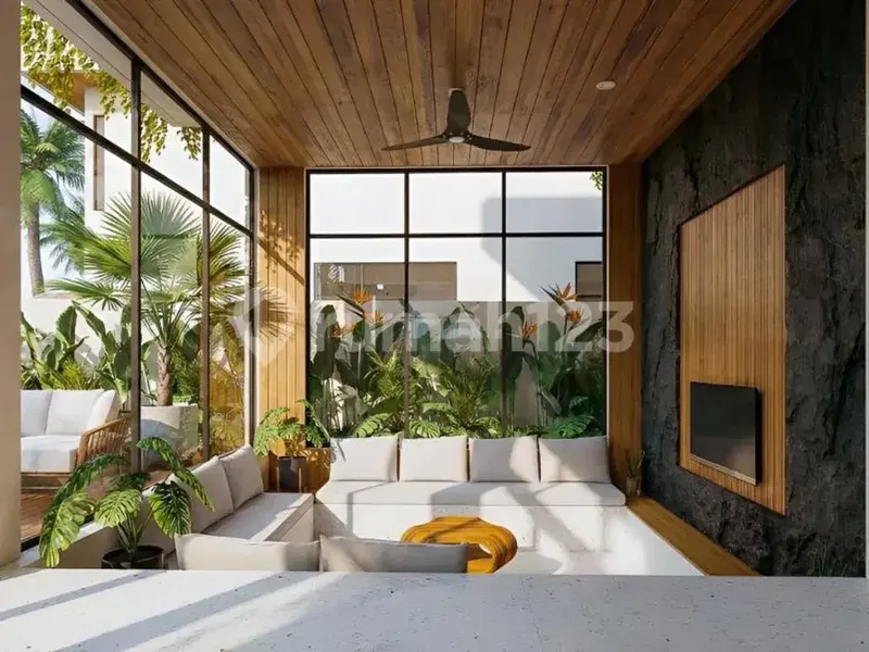 Tangkuban Village Villa For Sale In Kerobokan, Ricefield View, 3Br, Yellow Zone, Usd 290,000 - Real Estate in Bali