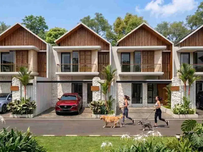 Cluster Villa Tropical Modern, Fully Furnished di Jimbaran, Bali dekat Bandara - Real Estate in Bali