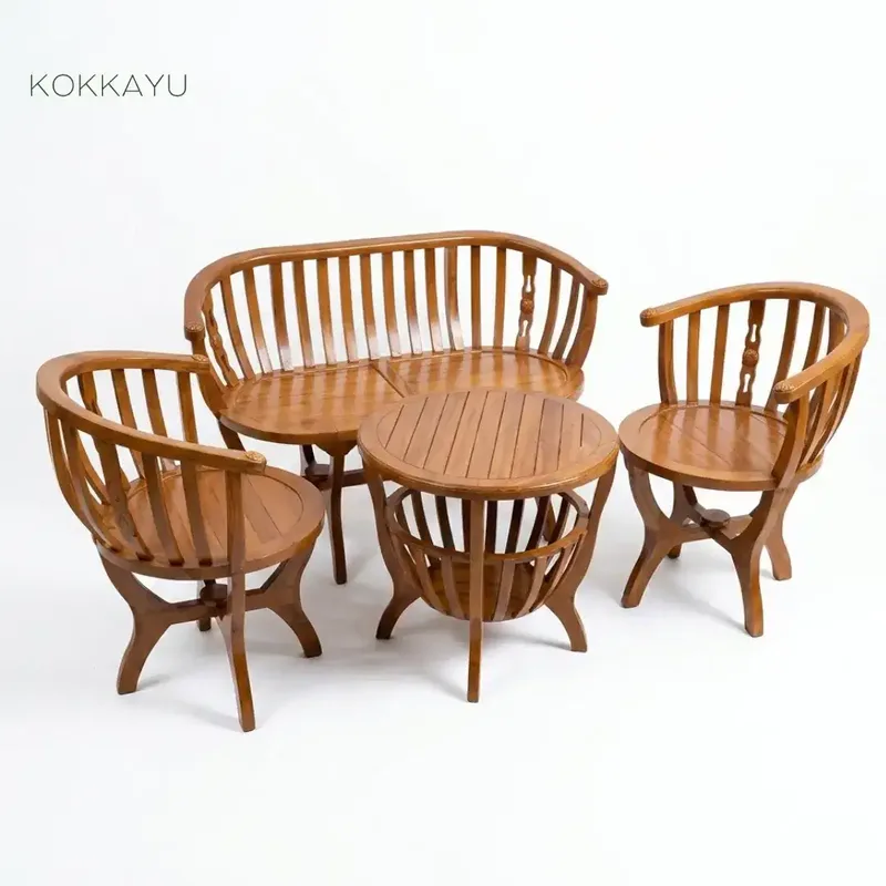 Kursi Tamu Meja Teras Minimalis Cantik Kayu Jati - Home & Garden in Bali