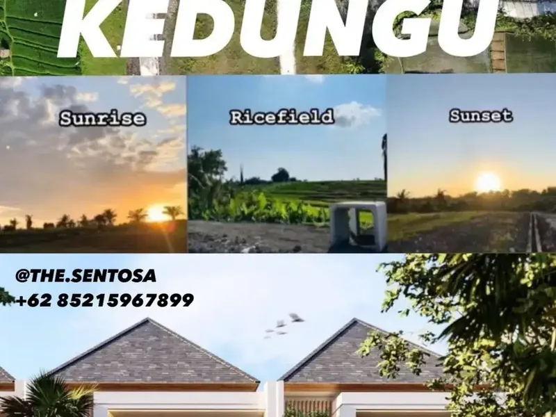 10 Menitan Canggu Tanah Dijual View Sawah, Sunset, Sunrice, Mountain - Real Estate in Bali