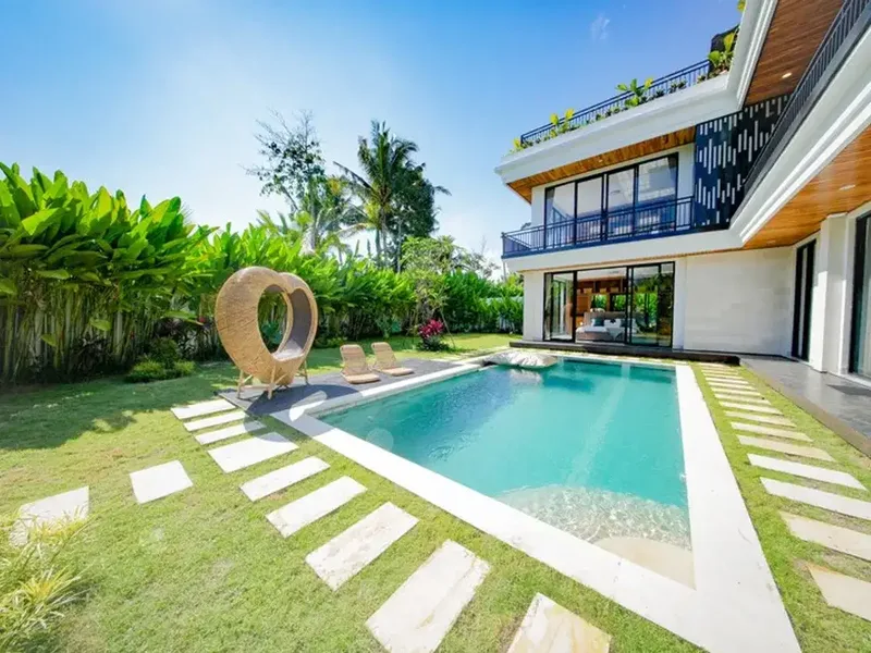 Leasehold  - Ubud Hideaway Rooftop Garden Villa with Stunning Mount Agung Views, Bali - Real Estate in Bali