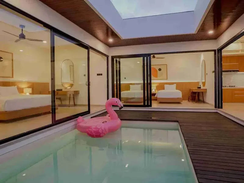 DIJUAL VILLA KOMPLEKS DESAIN TROPIS MEDITERANIA MODERN DI JIMBARAN SHM COCOK UTK INVESTASI - Bali in Bali