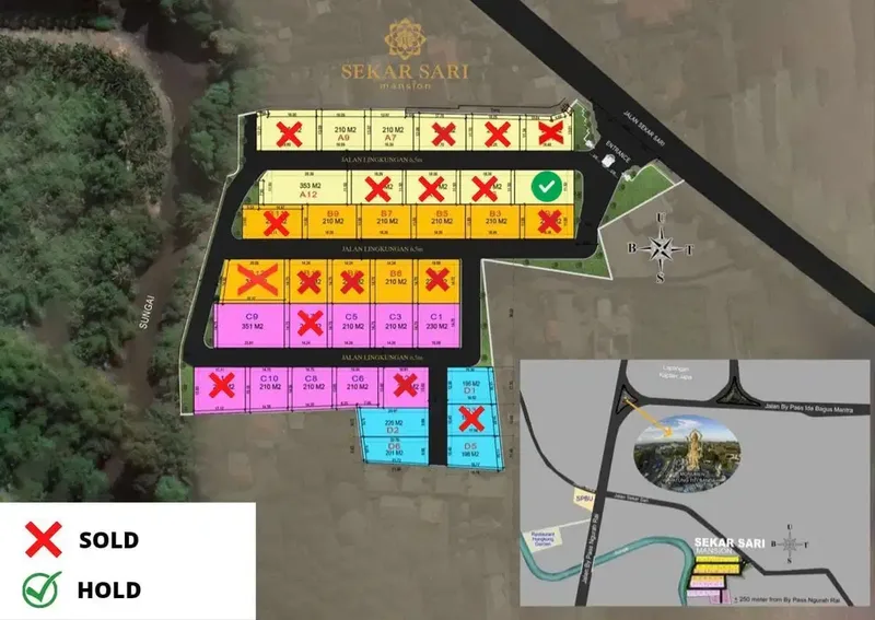 Dijual Perumahan Daerah Sanur harga sekitar 3 M - Real Estate in Bali