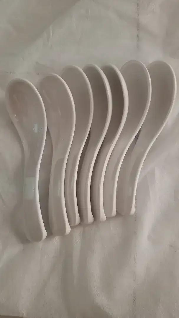 Sendok Sup Keramik Melamin Estetik Tebal Dan Awet Uk.15x4cm BARU - Home & Garden in Bali