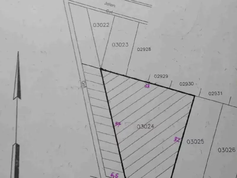 DIJUAL  TANAH 7.41  ARE SHM DI DENPASAR BARAT - Real Estate in Bali