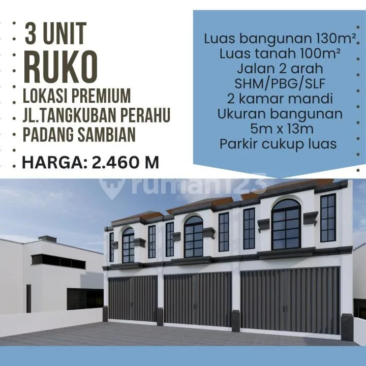 3 Unit Ruko Lantai 2 Di Jl Tangkuban Perahu Denpasar Pk - Bali in Bali