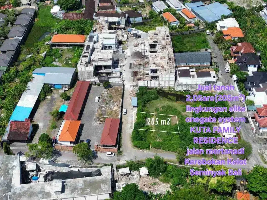 Jual tanah di Kuta Family,jln Mertanadi Kerobokan Seminyak Badung Bali - Image 1 of 10