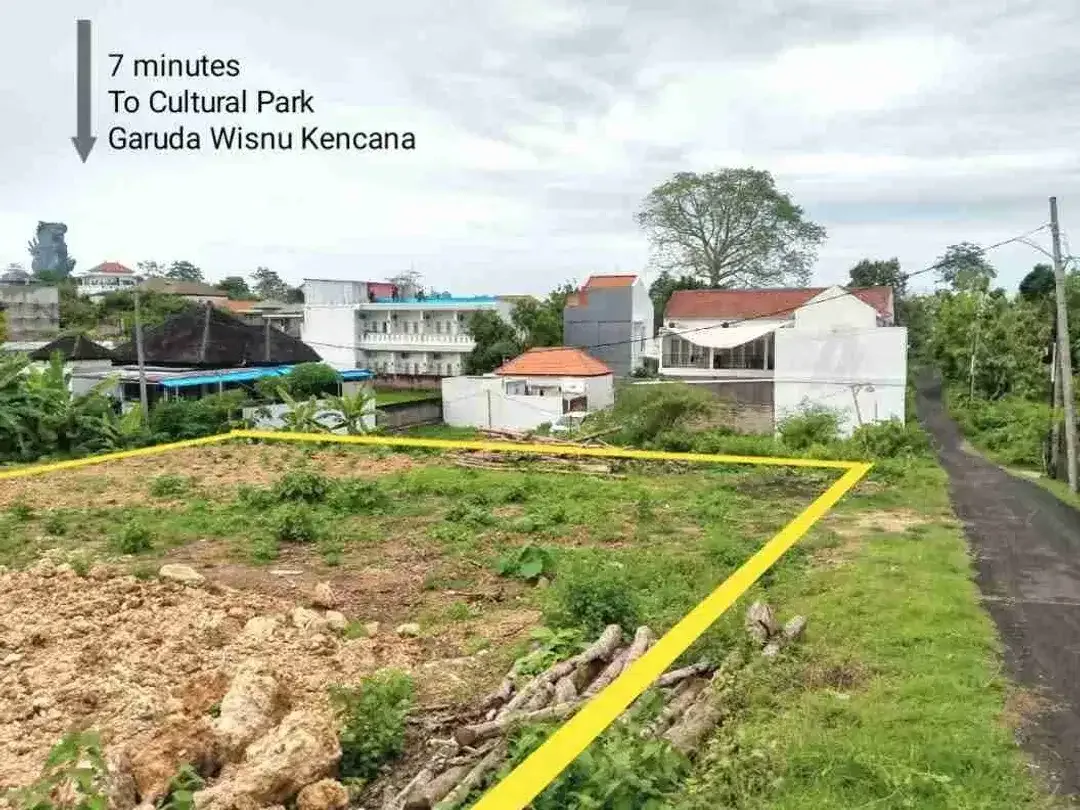 Di jual tanah BUC di bawah pasaran bagus di goa gong Jimbaran sangat cocok untuk komersil - Image 2 of 8