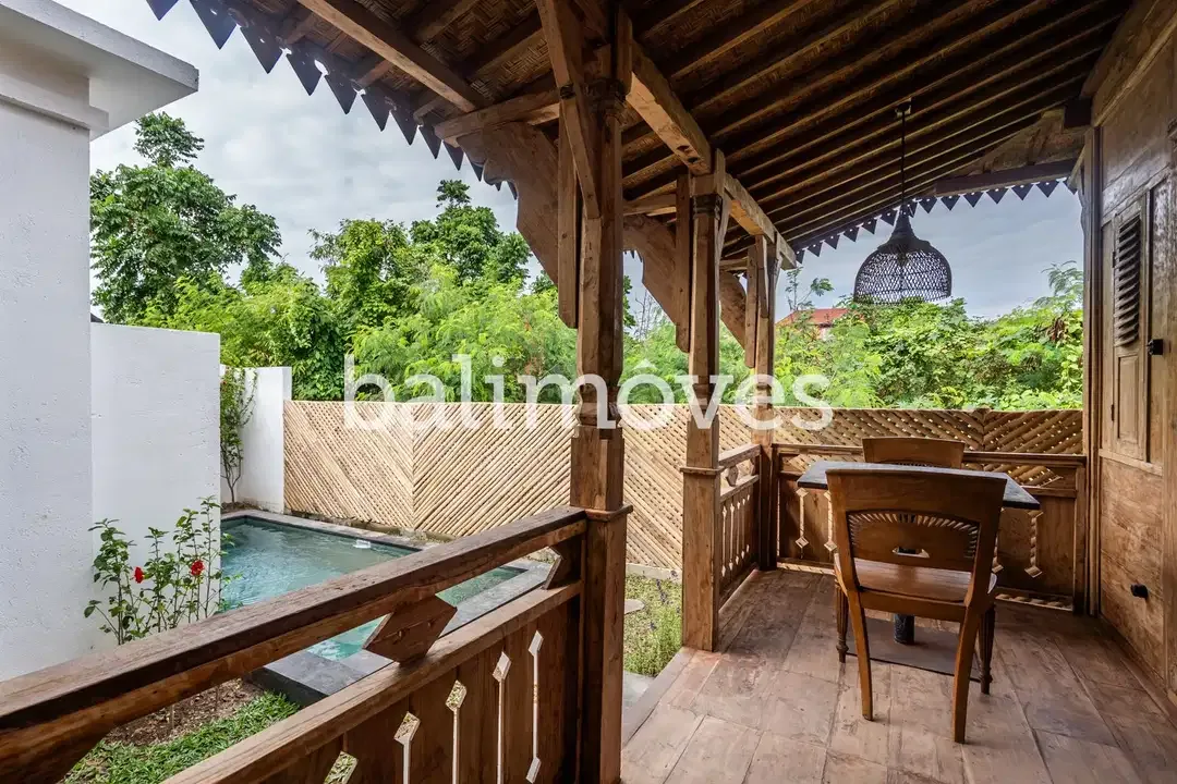 Vila Satu Kamar Tidur Bergaya Joglo dengan Pemandangan Sawah di Renon - Image 7 of 10
