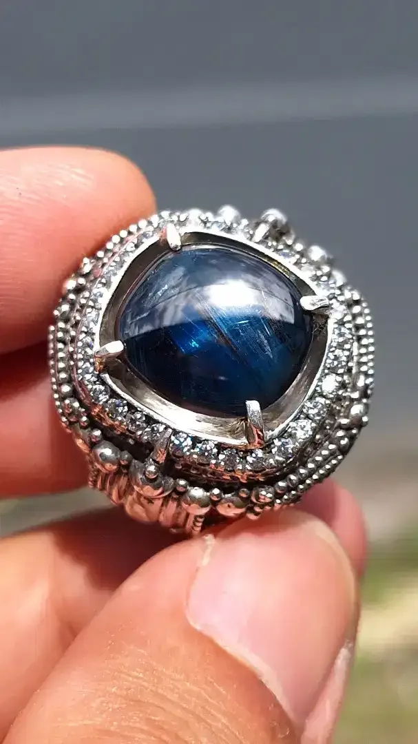 Bangsing biru thailand sapphire - Image 3 of 7
