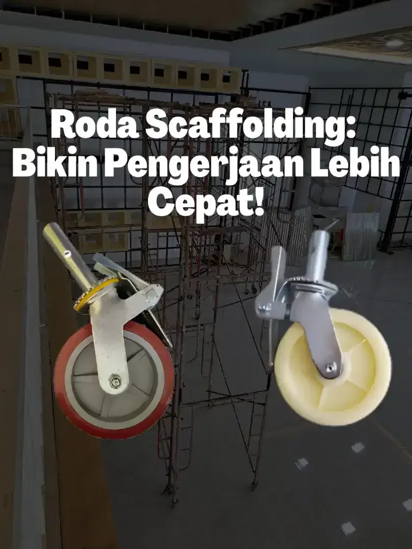 Roda nylon scaffolding UK 6 inci - Image 1 of 3