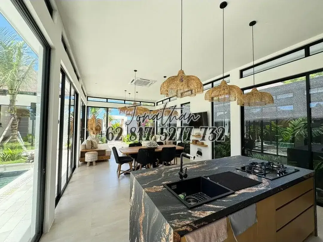 Disewa Leasehold Villa Baru 3 Kamar Kolam Renang Full Furnished di Ungasan Bali 24 Tahun - VSKHE - Image 3 of 10