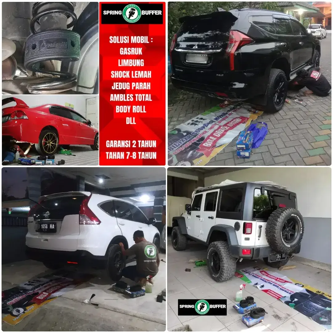 KARET SPRING BUFFER/DUMPER STABILIZER PEREDAM GUNCANGAN SUSPENSI MOBIL - Image 7 of 8