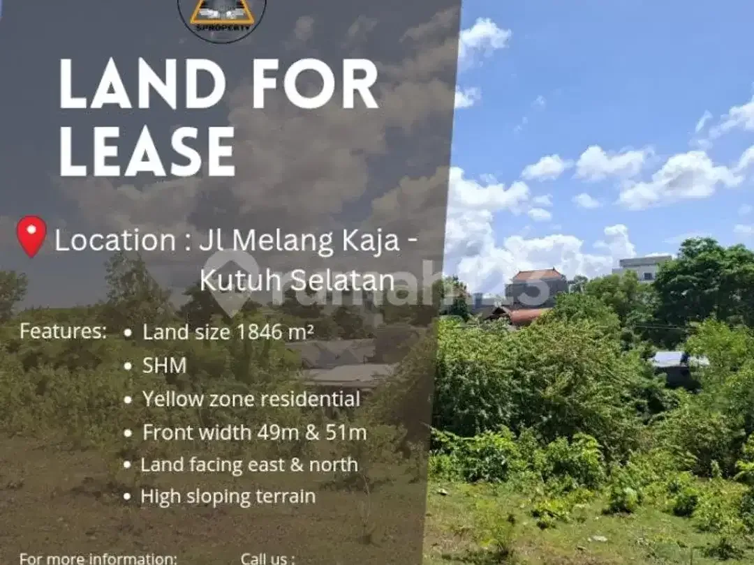 Land For Lease For A Villa Complex On Jl. Melang Kaja, Kutuh - Image 1 of 5